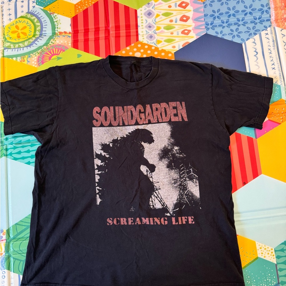 Black Soundgarden Graphic T-Shirt